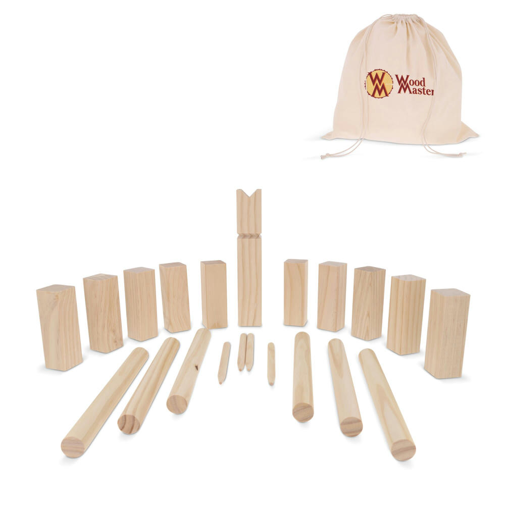 Product image Kubb Spiel aus Holz mit Beutel Werbeartikel