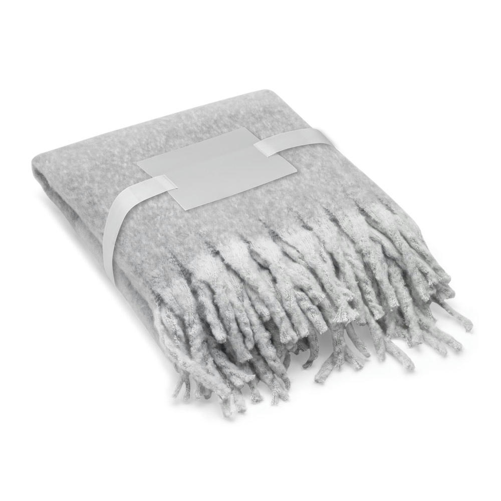 COMFY. Decke aus recyceltem Polyester (100% rPET) (300 g/m²), mit Mohair-Feeling Werbeartikel