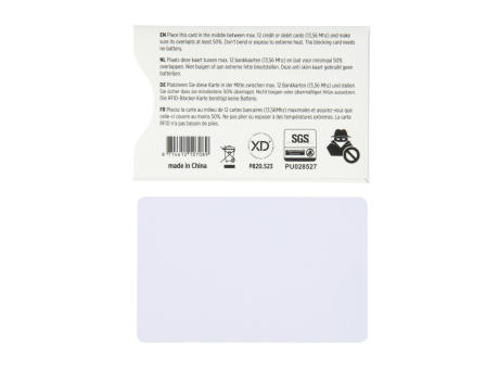 RFID Anti-Skimming-Karte mit aktivem Störchip bedrucken