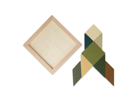 InSideOut Holz-Tangram think IQ puzzle bedrucken