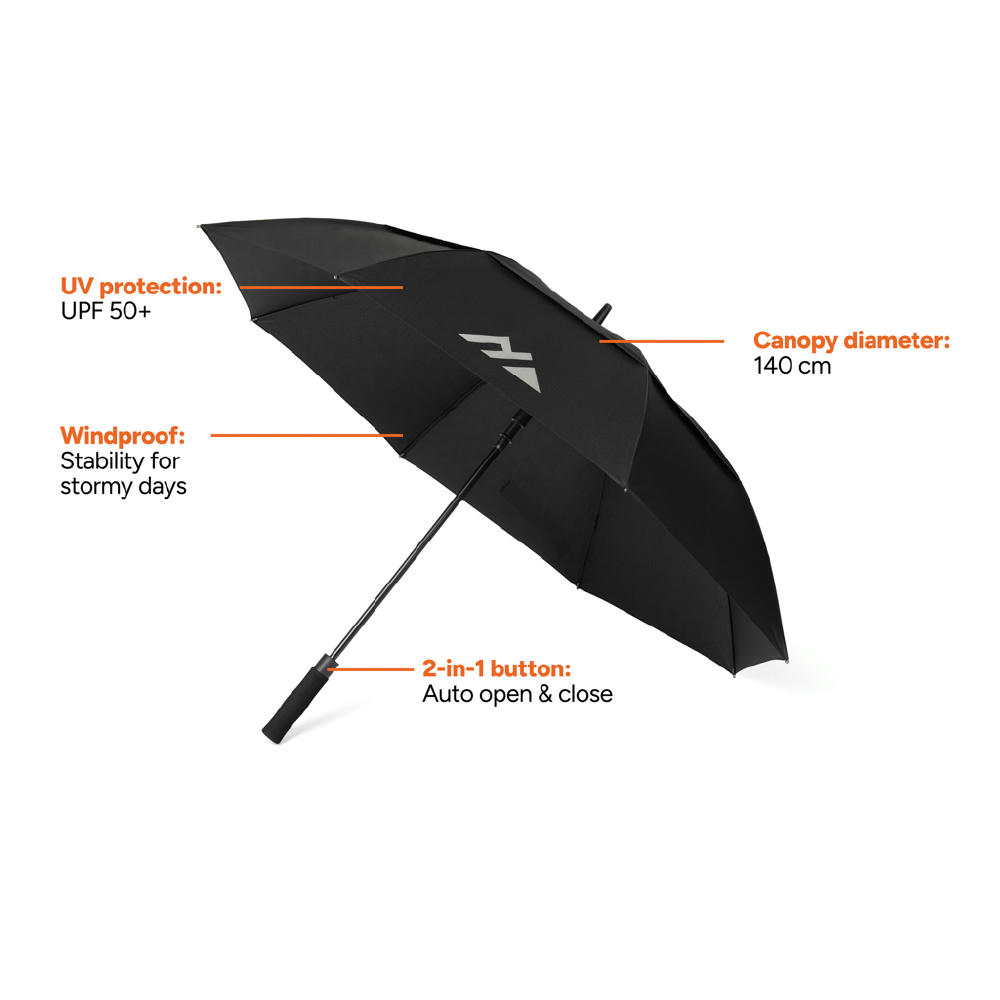 Nordic Drift Trail 27" AWARE™ RPET Sturm-Schirm mit UPF 50+ Werbeartikel