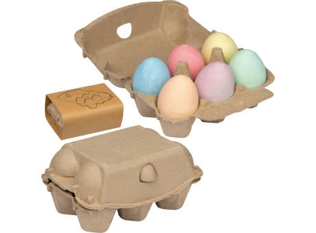 Product image Kreideeier in Pappkarton Werbeartikel