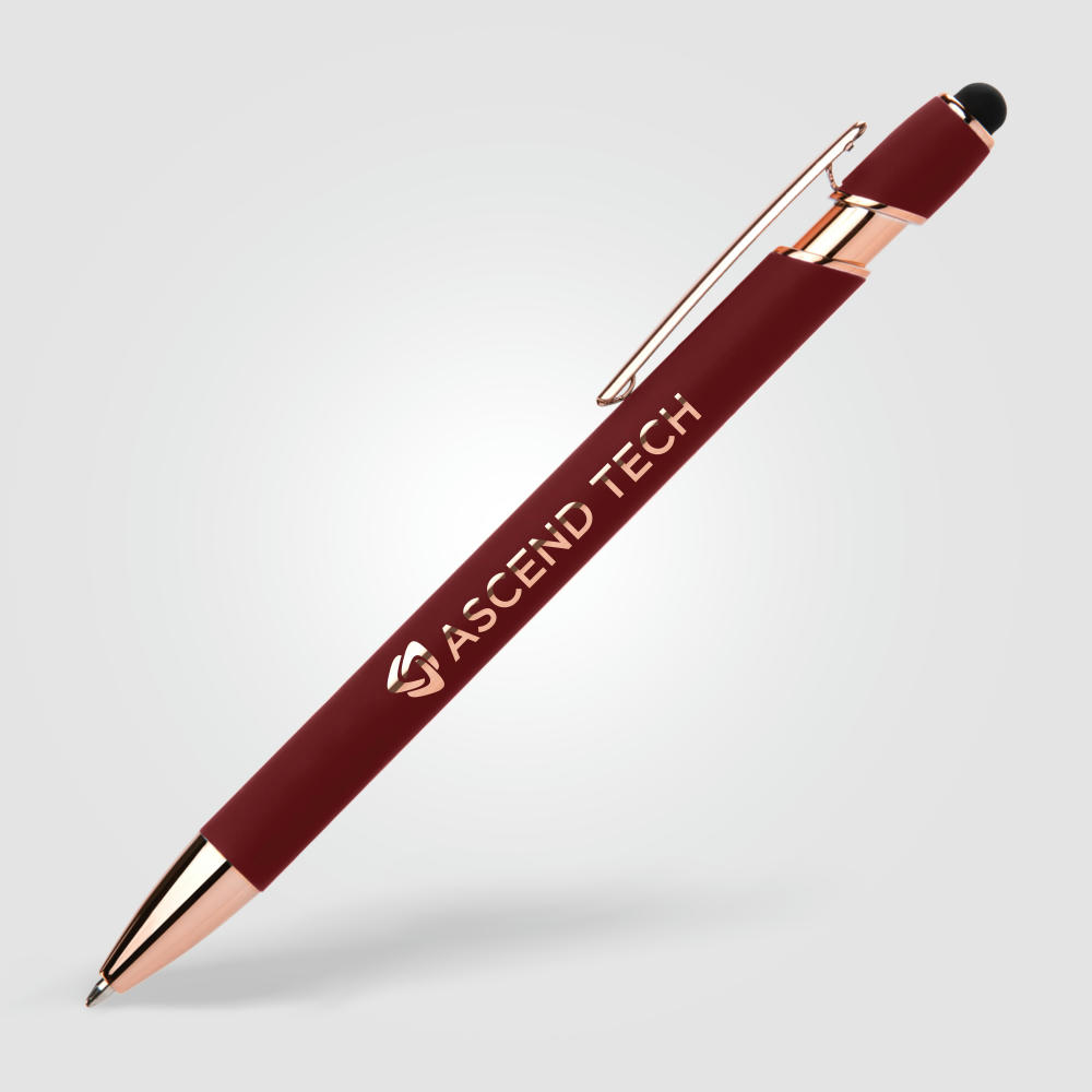 Prince Softy Roségold Executive Kugelschreiber - m/Stylus Werbeartikel