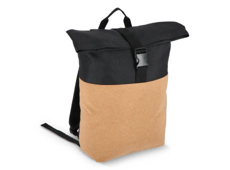 Rolltop-Rucksack Kork &amp; R-PET 18L bedrucken