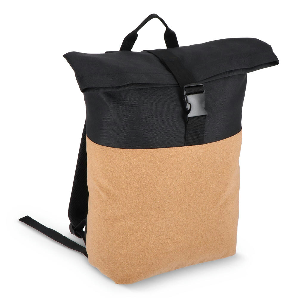 Product image Rolltop-Rucksack Kork & R-PET 18L Werbeartikel