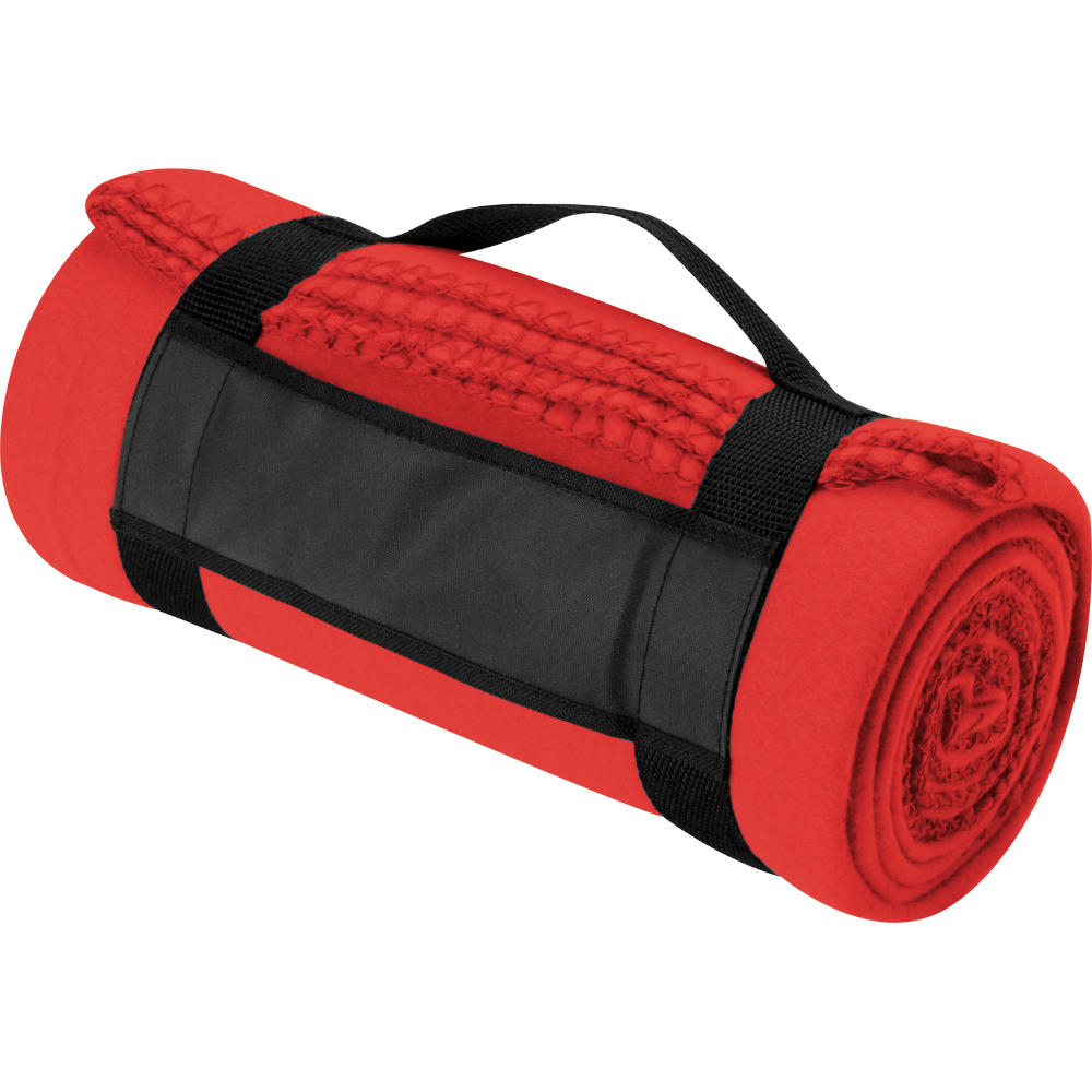 Product image Fleecedecke mit Tragebanderole Werbeartikel