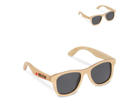 Justin Sonnenbrille aus Bambus UV400 bedrucken