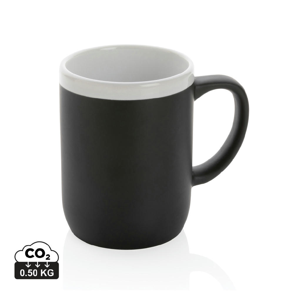 Product image Keramiktasse mit weißem Rand, 300ml Werbeartikel