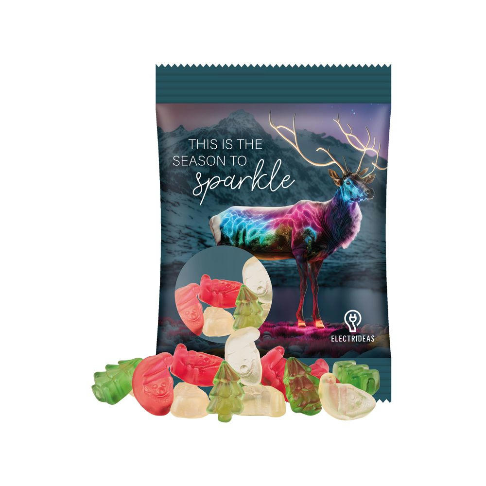 Minitüte 15 g Trolli Fruchtgummi Weihnachtsmischung Werbeartikel