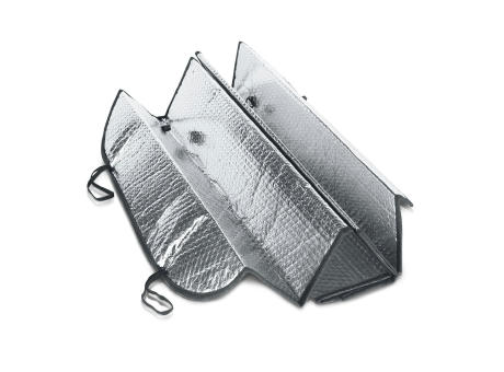 CRADLE. Sonnenschutz für Autos mit PE- und Aluminiumbeschichtung Werbeartikel