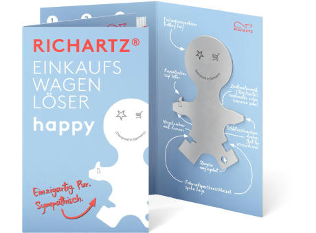 RICHARTZ® EINKAUFSWAGENLÖSER happy Werbeartikel