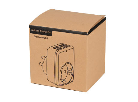 ENDLESS POWER PRO - USB-Adapter-Stecker-Netzteil Werbeartikel