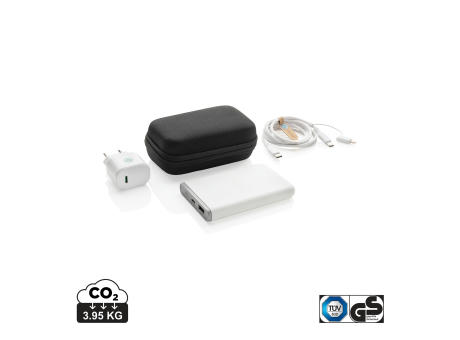 Surge 3-tlg. 20W Type-C Ladeset aus RCS recyceltem PET bedrucken