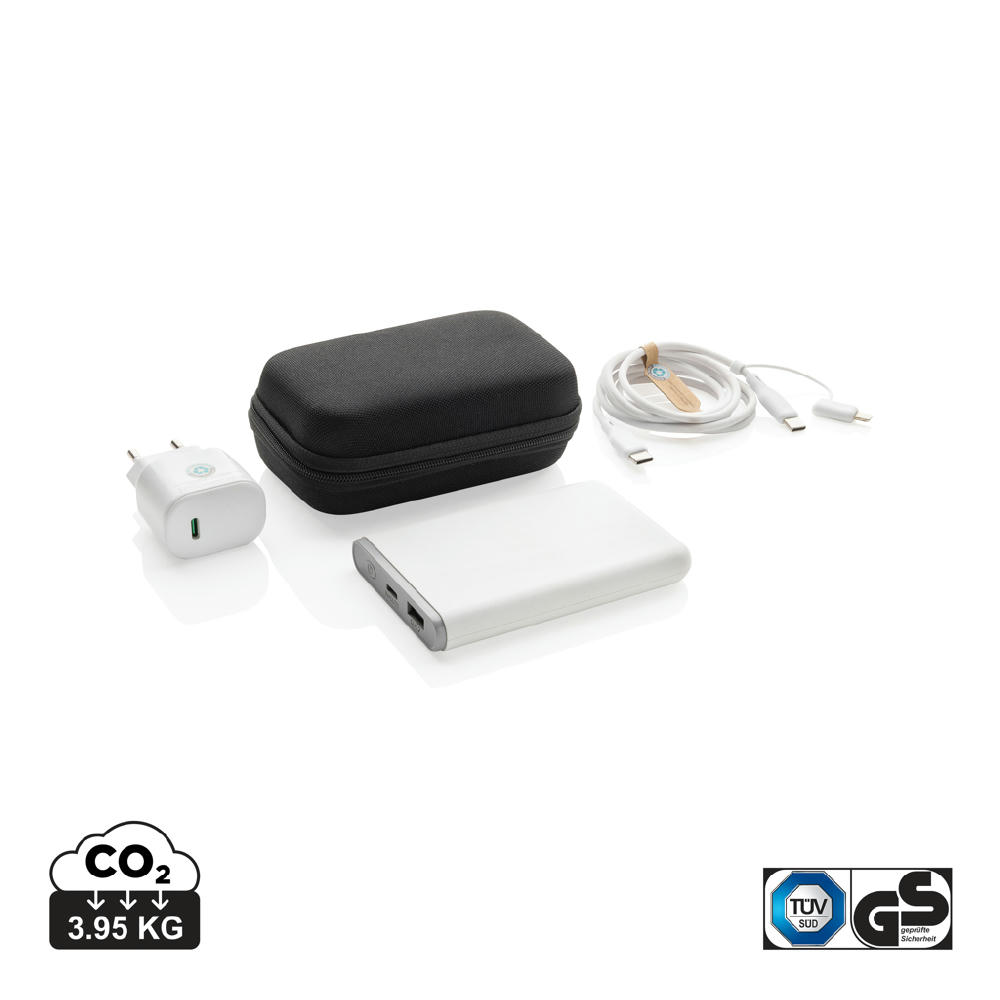 Product image Surge 3-tlg. 20W Type-C Ladeset aus RCS recyceltem PET Werbeartikel
