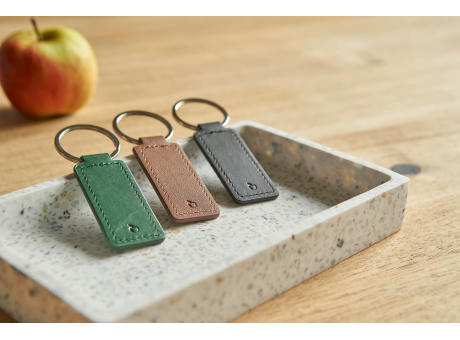 Apfel Leder und PU Schlüsselanhänger Sabrina bedrucken