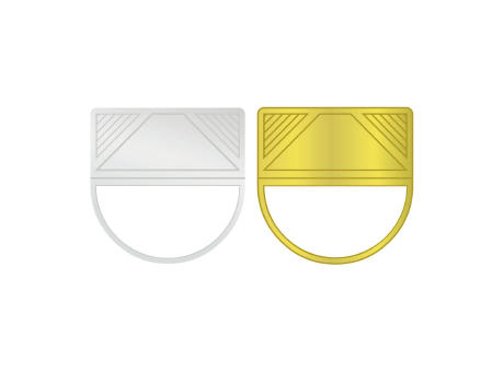 ROMINOX® Eckenklammer Corner Snap in Gold, idealer Mailingartikel für Dokumente, Büroklammer mit bis zu 10 Seiten Klemmkraft Werbeartikel