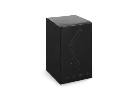 GRAHAME. Tragbare Schreibtischlampe mit Lautsprecher und 5 Stunden Akkulaufzeit aus Recyceltes ABS (100% rABS) Werbeartikel