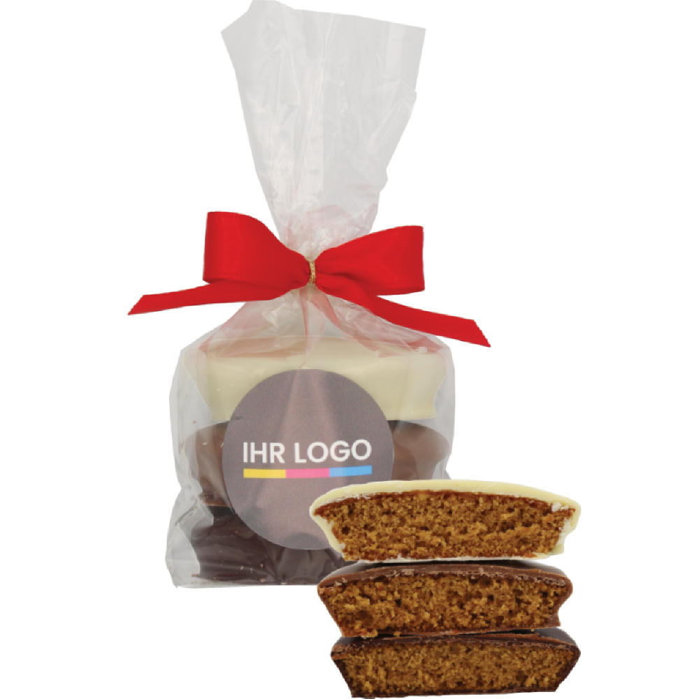 Product image Lebkuchen 3er Set Confiserielebkuchen mit Aufkleber Werbeartikel