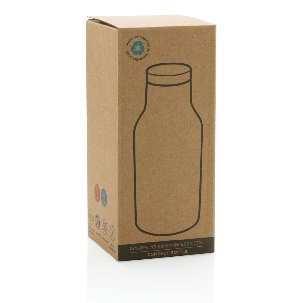 RCS recycelte Stainless Steel Kompakt-Flasche Werbeartikel