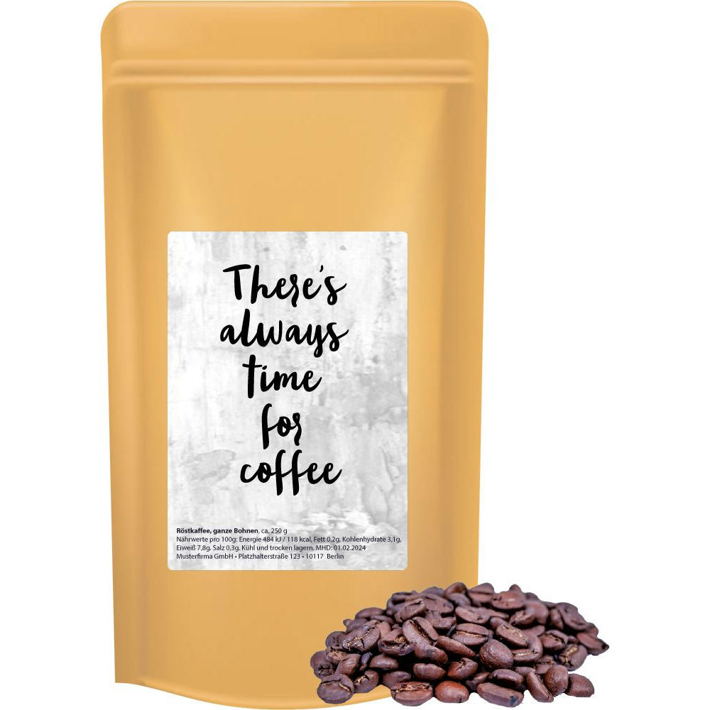Product image Bohnenkaffee, ca. 250g, Standbeutel Maxi Werbeartikel