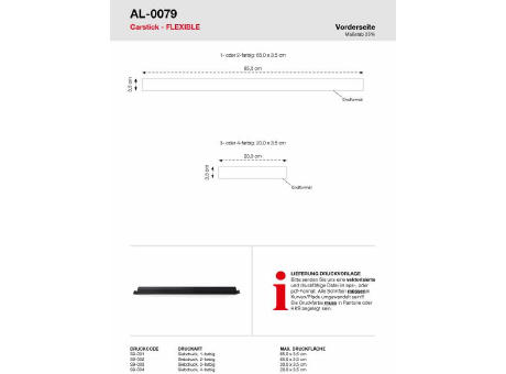 Carstick flexible inkl. 2c Druck Werbeartikel