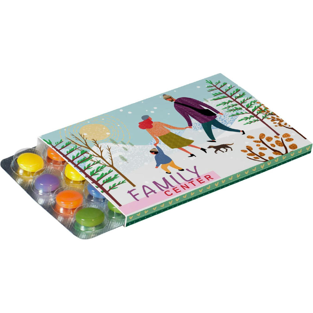 Product image Werbeschuber für Kleinster (Advents-)Kalender der Welt mit Schokolinsen Werbeartikel