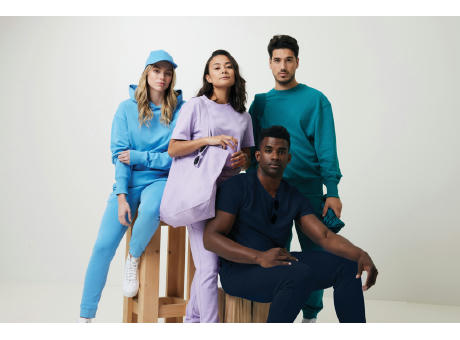 IQONIQ Kruger Relax-Rundhals-Sweater aus recycelt. Baumwolle bedrucken