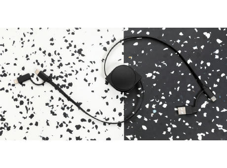 6-in-1 Kabel aus TPE und RCS Standard recyceltem Kunststoff Werbeartikel