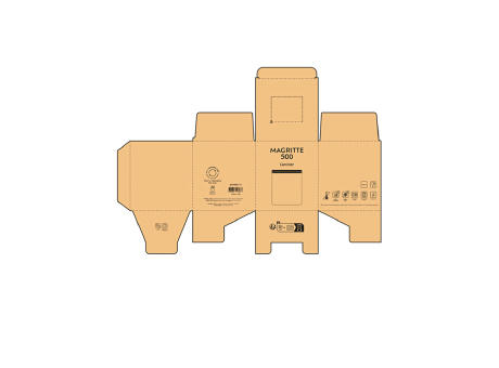 Magritte 500 Vorratsbehälter Borosilikat Glas 580 ml  Werbeartikel