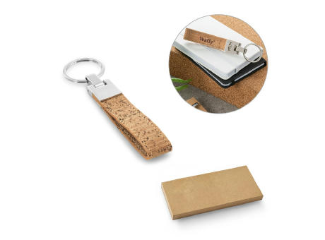 CORKS. Schlüsselanhänger aus Kork und Metall bedrucken