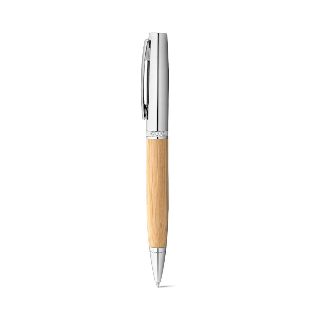 Product image FUJI. Kugelschreiber aus Bambus und Metall mit Gehäuse Werbeartikel