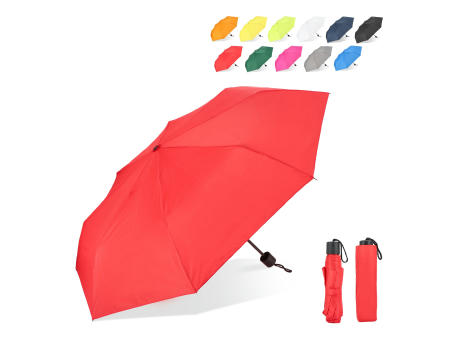 Congo 190T Pongee 21" Faltbarer Regenschirm Werbeartikel