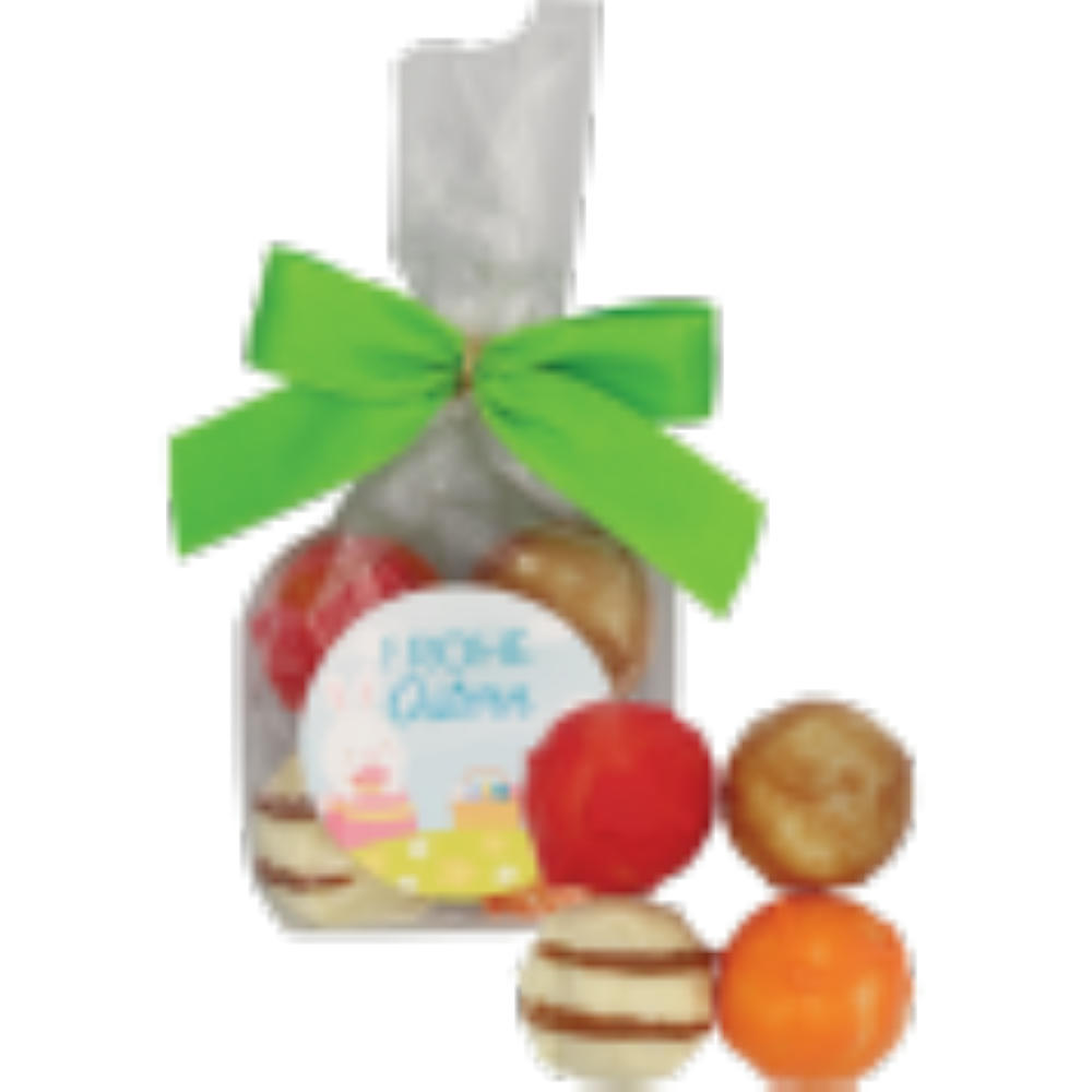 4er Osterpralinen mit Aufkleber  Werbeartikel