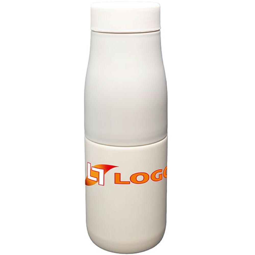 Isolierflasche 'Zeibu', beige, 400 ml Werbeartikel