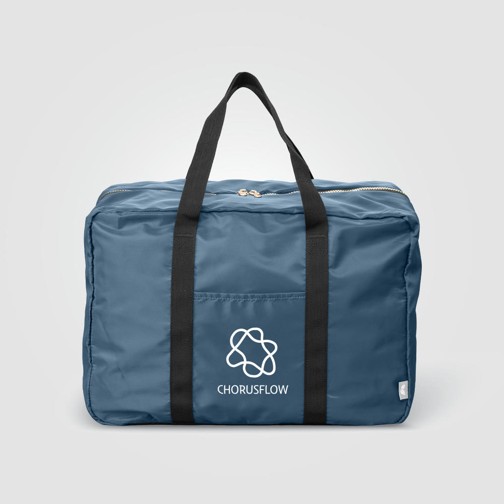 Aurelia Reisetache mit zwei Fächern aus recyceltem Material - 33 L Werbeartikel