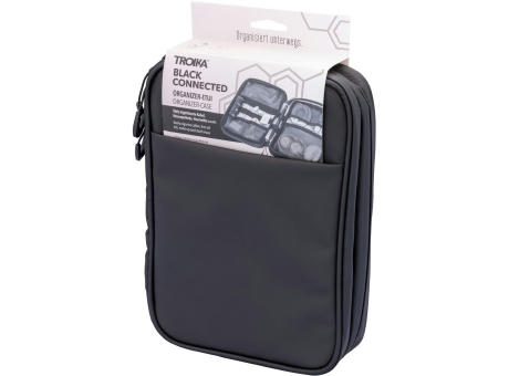 TROIKA Kabeltasche TROIKA BLACK CONNECTED Werbeartikel