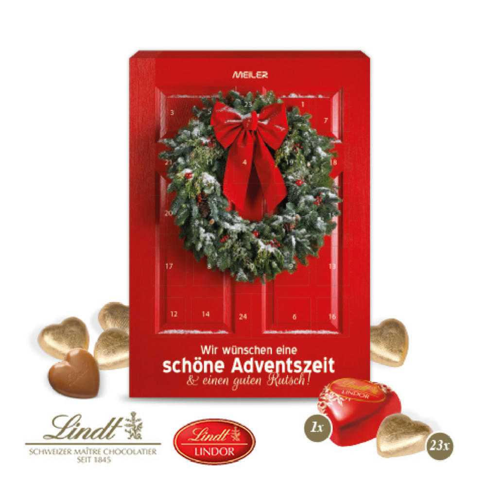 Product image Adventskalender Lindt "Schokoladen-Herzen" Werbeartikel