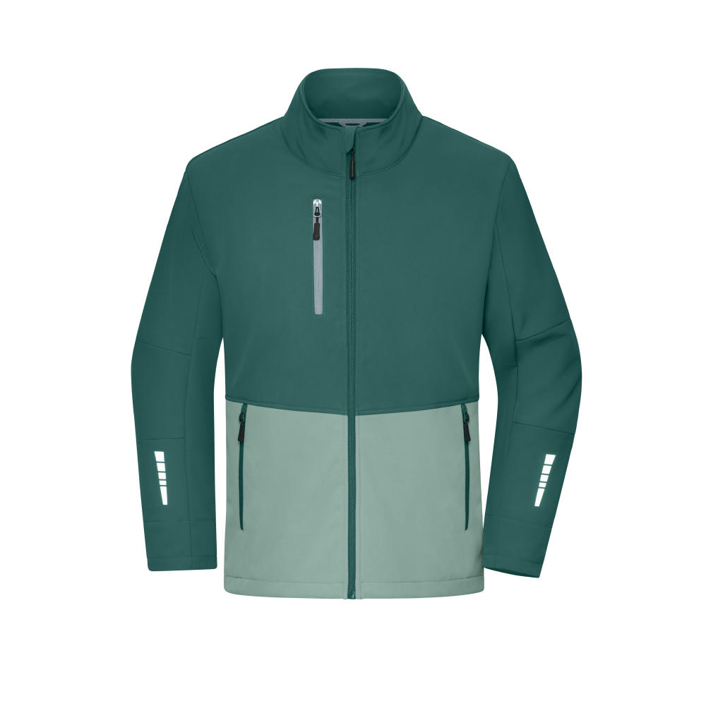 Workwear Softshell Jacket - Funktionelle Softshelljacke mit farblich abgesetzten Details Werbeartikel