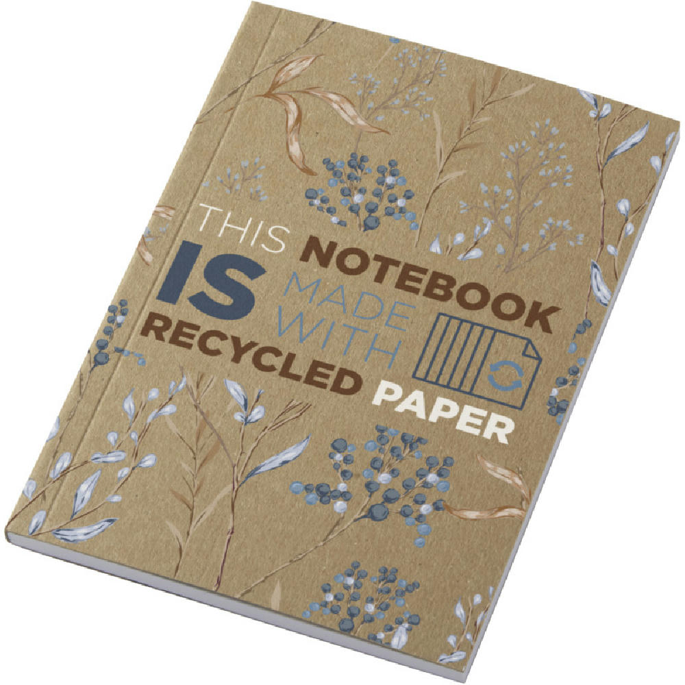 Product image Novella Austen A6 Softcover Notizbuch aus recyceltem Kraftpapier – 50 Blatt Werbeartikel