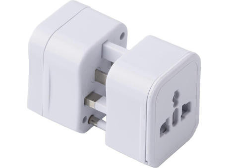 Reiseadapter aus Kunststoff Coby Werbeartikel