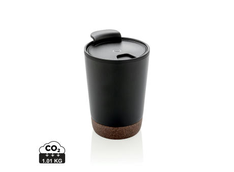 Product image GRS rPP Edelstahl-Kaffeebecher mit Kork bedrucken