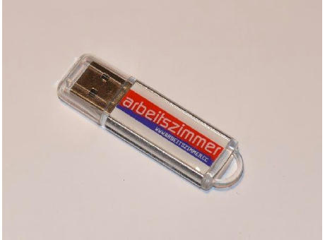 USB-Stick F47 Doming USB 2.0 Flash Disk   1 GB Schwarz bedrucken