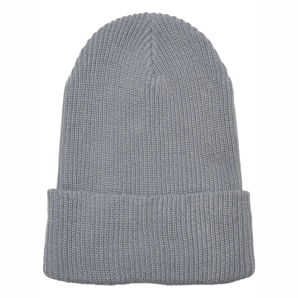 FX1504RY007-Recycled Yarn Ribbed Knit Beanie Werbeartikel