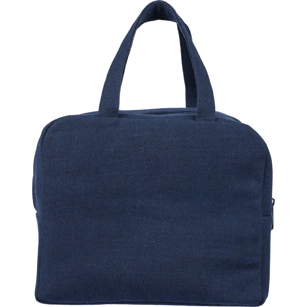 Kühltasche aus recyceltem Poly-Baumwollgewebe (330 g/m2) Elowen Werbeartikel
