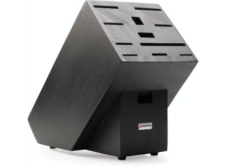 Wüsthof Messerblock Eschenholz schwarz für 12 Teile bedrucken