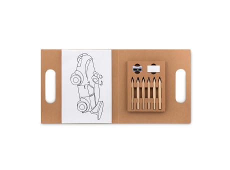 Product image Malset mit 6 Buntstiften Werbeartikel