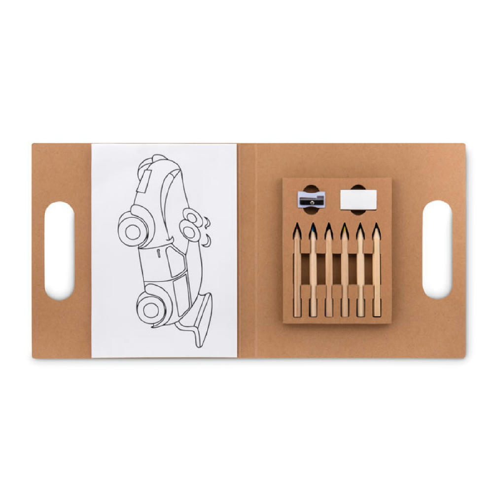Product image Malset mit 6 Buntstiften Werbeartikel