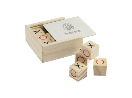 Tic Tac Toe Game Bamboo Spiel Werbeartikel