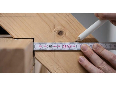 Faltbarer Zollstock aus Holz Jessica Werbeartikel