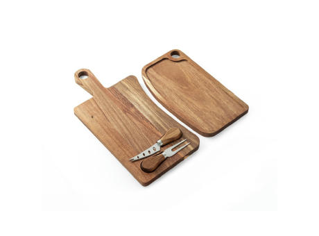 CAPER. Akazienholzbrett Werbeartikel